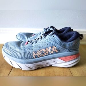 Womens Hoka Bondi 7 - Blue Pink - Size 7.5 - GUC